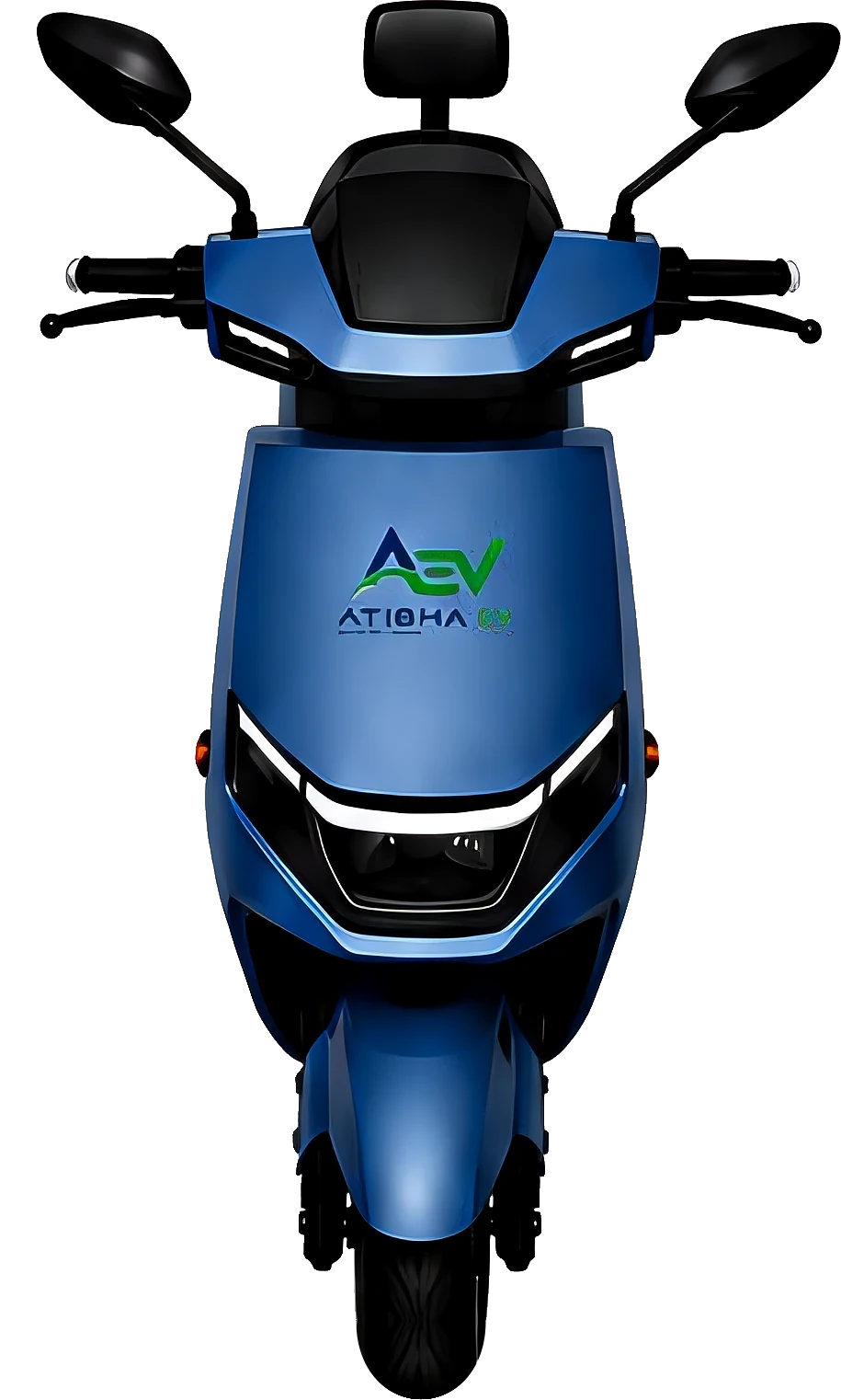 Atibha EV Spark electric scooter in blue